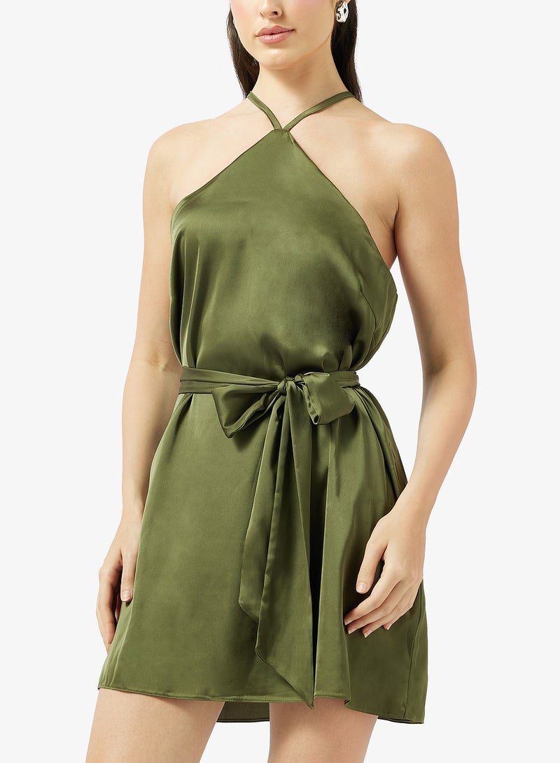 Jaded Rose Halter Neck Mini Dress - Image 3